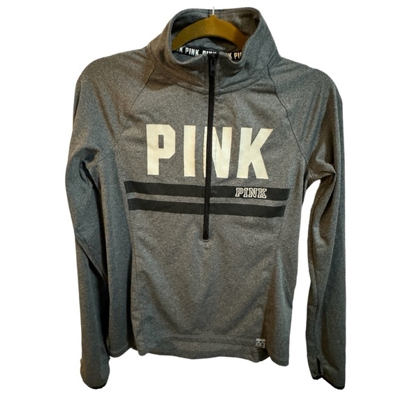 PINK by Victoria’s Secret Dri Fit Pullover Half Zip with Thumb Holes. - Picture 1 of 7